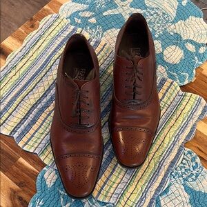 Salvatore Ferragamo Brown Classic Oxford Shoes